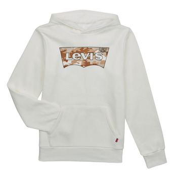 textil Dreng Sweatshirts Levi's BATWING PRINT HOODIE Hvid