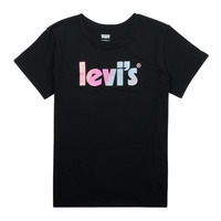 textil Pige T-shirts m. korte ærmer Levi's SS POSTER LOGO TEE Sort