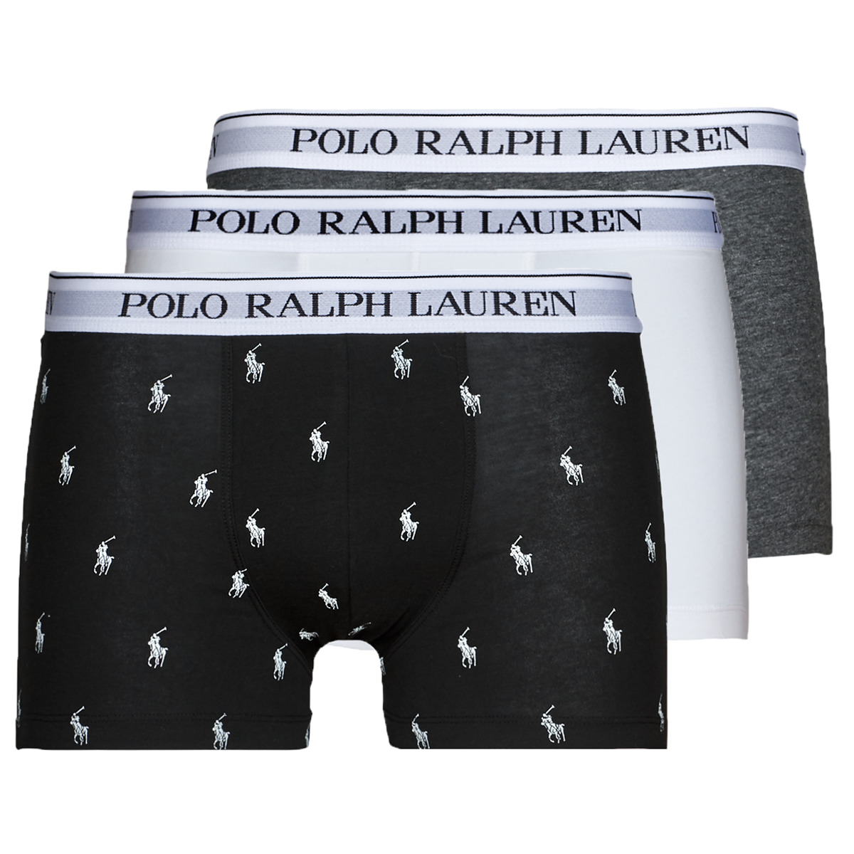 Undertøj Herre Trunks Polo Ralph Lauren CLASSIC TRUNK X3 Sort / Grå / Hvid