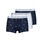 Undertøj Herre Trunks Polo Ralph Lauren CLASSIC TRUNK X3 Marineblå / Hvid
