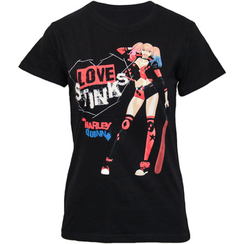 textil Langærmede T-shirts Harley Quinn  Sort