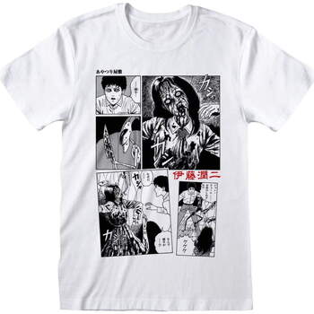 textil Langærmede T-shirts Junji-Ito  Hvid