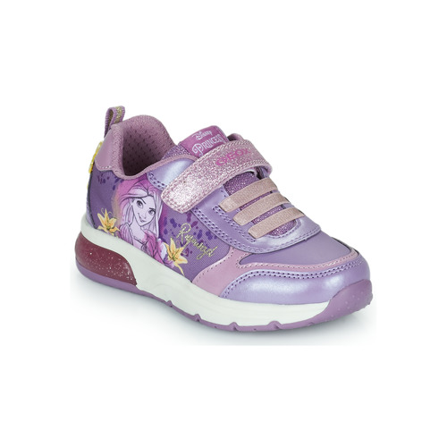 Sko Pige Lave sneakers Geox J SPACECLUB GIRL E Violet