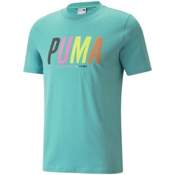 textil Herre T-shirts m. korte ærmer Puma Swxp Graphic Turkis