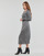 textil Dame Lange kjoler MICHAEL Michael Kors MK LOGO TIE MIDI DRS Sort / Beige