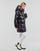 textil Dame Dynejakker MICHAEL Michael Kors HORIZONTAL QUILTED DOWN COAT WITH  ATTACHED HOOD Sort