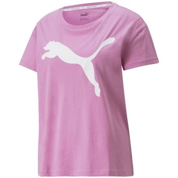 textil Dame T-shirts m. korte ærmer Puma Rtg Logo Tee Pink