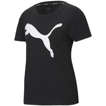 textil Dame T-shirts m. korte ærmer Puma Rtg Logo Tee Sort