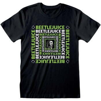 textil Langærmede T-shirts Beetlejuice  Sort