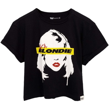 textil Dame T-shirts m. korte ærmer Blondie  Sort