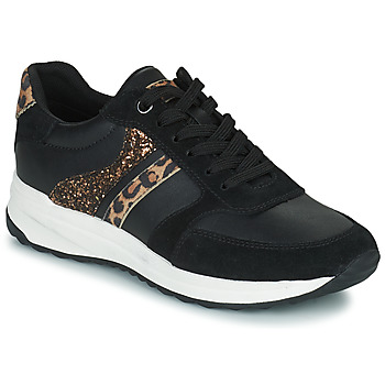 Sko Dame Lave sneakers Geox D AIRELL A Sort / Brun