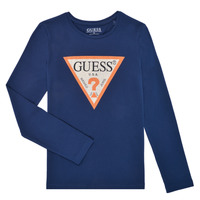 textil Pige Langærmede T-shirts Guess J2YI50-K6YW1-G7HR Marineblå