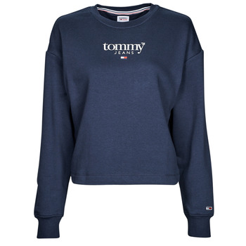 textil Dame Sweatshirts Tommy Jeans TJW RLXD ESSENTIAL LOGO 1 CREW Marineblå