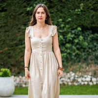 textil Dame Lange kjoler Céleste ROMANE Guld