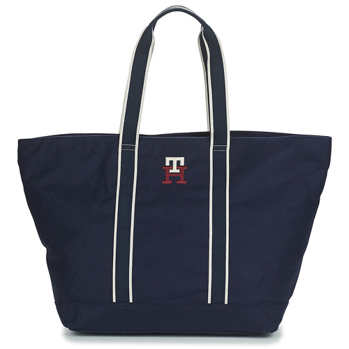 Tasker Shopping Tommy Hilfiger NEW PREP OVERSIZED TOTE Marineblå / Logo