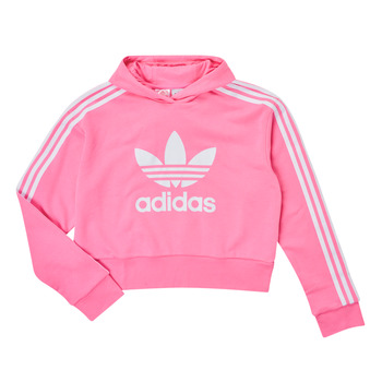 textil Pige Sweatshirts adidas Originals CROPPED HOODIE Pink