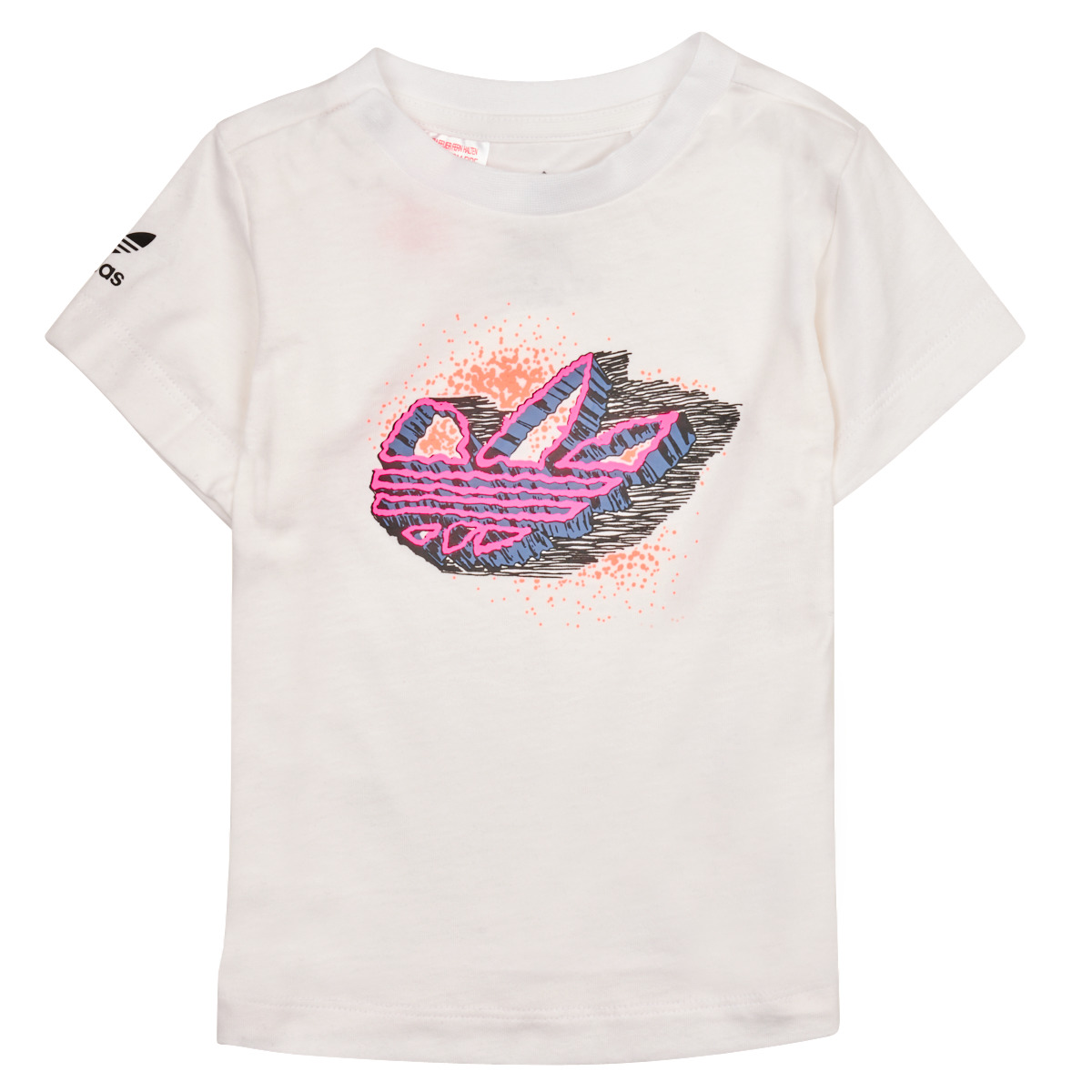 textil Børn T-shirts m. korte ærmer adidas Originals HL2198 Hvid