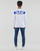 textil Herre Sweatshirts Emporio Armani EA7 6LPM69 Hvid / Blå