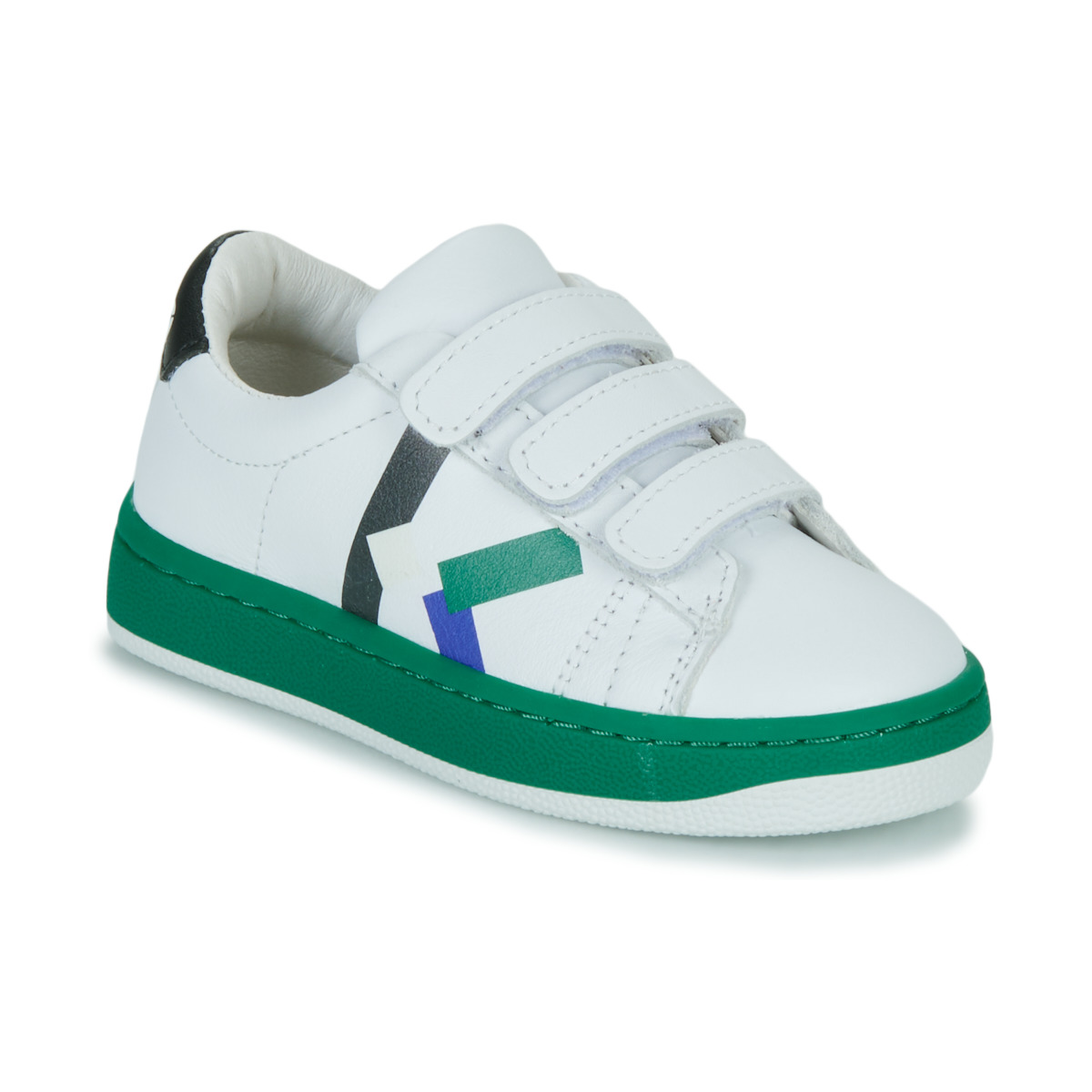 Sko Dreng Lave sneakers Kenzo K29092 Hvid / Grøn