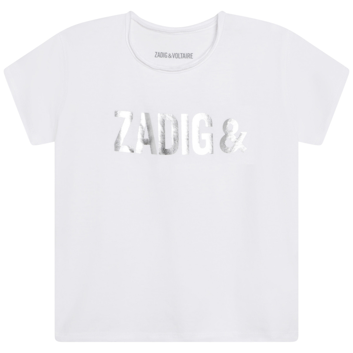 textil Pige T-shirts m. korte ærmer Zadig & Voltaire X15370-10B Hvid