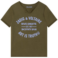 textil Dreng T-shirts m. korte ærmer Zadig & Voltaire X25336-64E Kaki