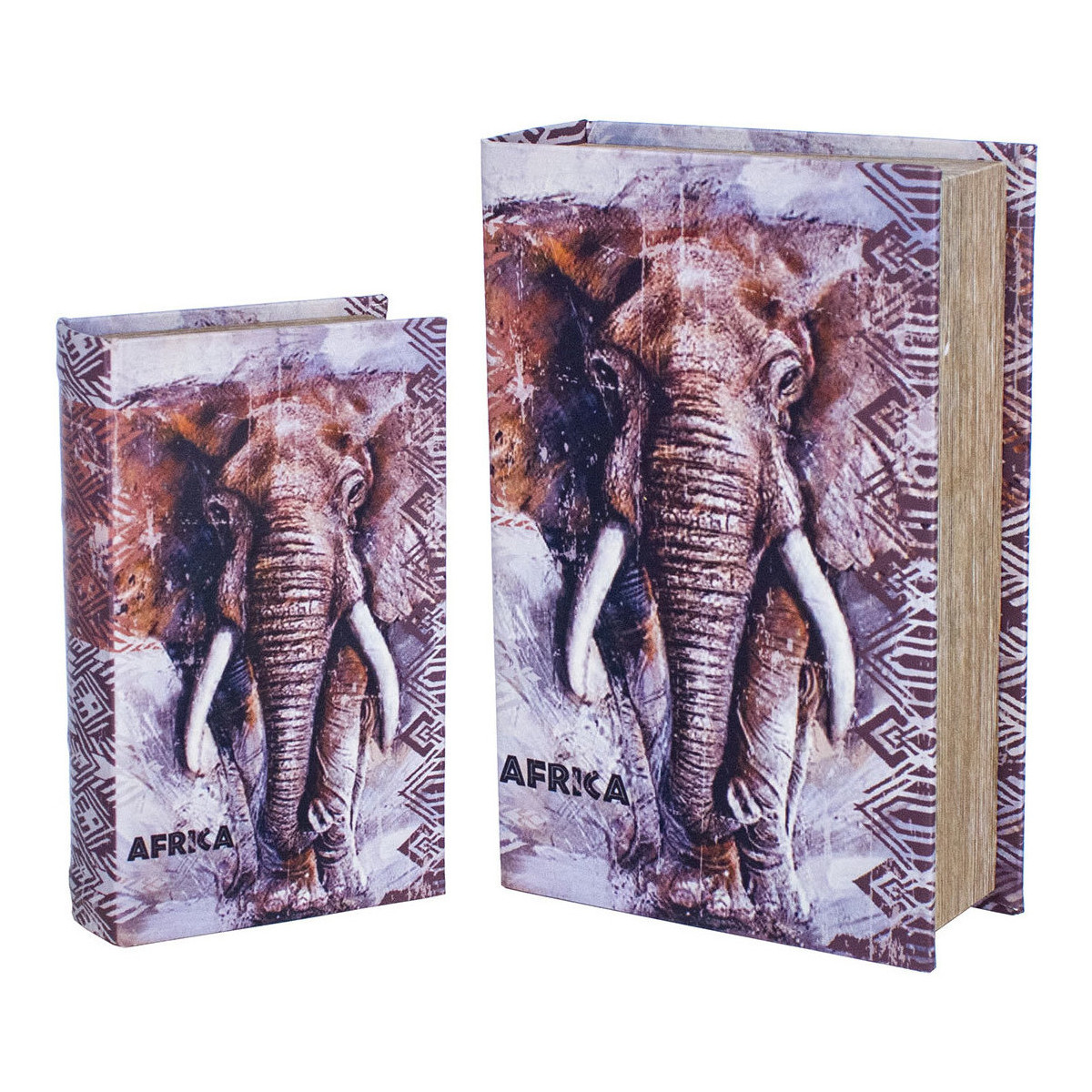 Indretning Kurve og æsker Signes Grimalt Elephant Book Box 2 Enheder Grå