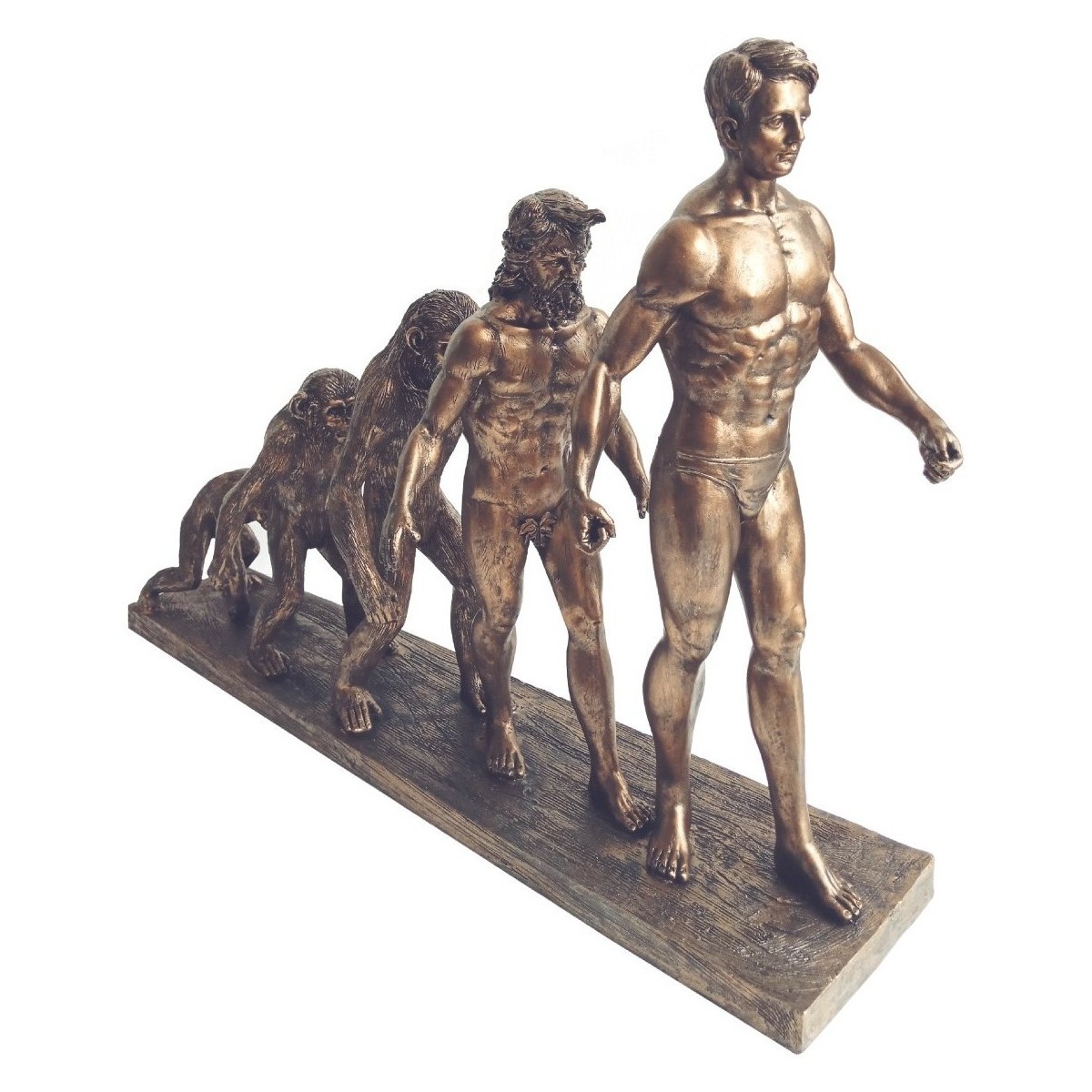Indretning Små statuer og figurer Signes Grimalt Figur Evolution Menneske Guld