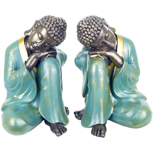 Indretning Små statuer og figurer Signes Grimalt Buddha Figur 2 Enheder Blå