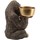 Indretning Små statuer og figurer Signes Grimalt Orangutangfigur Med Tallerken Guld