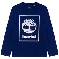 textil Dreng Langærmede T-shirts Timberland  Blå