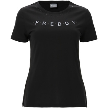 textil Dame T-shirts & poloer Freddy S2WALT2 Sort