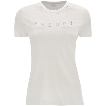 textil Dame T-shirts & poloer Freddy S2WALT2 Hvid