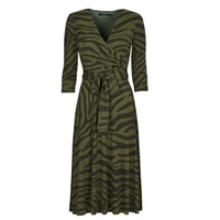 textil Dame Lange kjoler Lauren Ralph Lauren CARLYNA Kaki / Sort