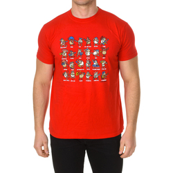 textil Herre T-shirts m. korte ærmer Kukuxumusu MUSIC-RED Rød