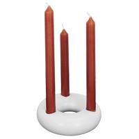 Indretning Lysestager / fyrfadslysestager The home deco factory SUPPORT 3 BOUGIES BLANC M24 Hvid