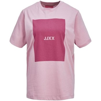 textil Dame T-shirts m. korte ærmer Jjxx  Pink