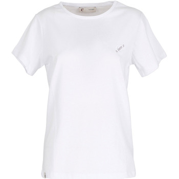 textil Dame T-shirts & poloer Café Noir JT0045 Hvid