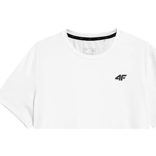 textil Herre T-shirts m. korte ærmer 4F TSMF351 Hvid