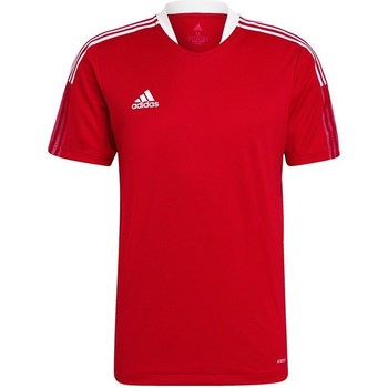 textil Herre T-shirts m. korte ærmer adidas Originals Tiro 21 Rød