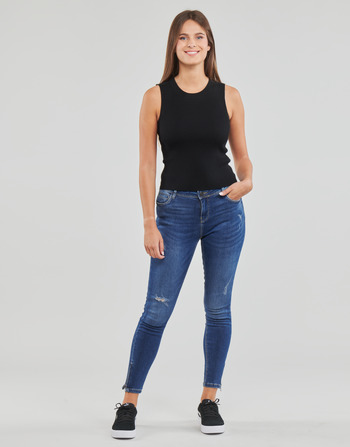 textil Dame Jeans - skinny Noisy May NMKIMMY AZ157MB Blå / Medium