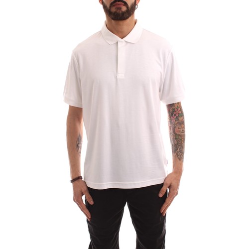 textil Herre Polo-t-shirts m. korte ærmer Calvin Klein Jeans K10K108722 Hvid