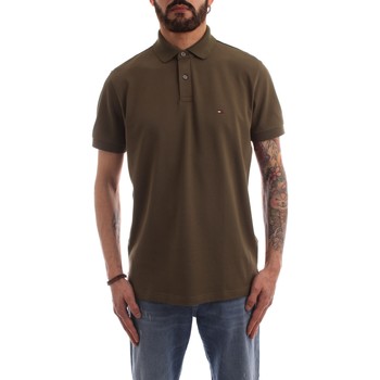 textil Herre Polo-t-shirts m. korte ærmer Tommy Hilfiger MW0MW17770 Grøn