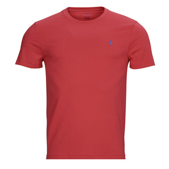 textil Herre T-shirts m. korte ærmer Polo Ralph Lauren K223SC08-SSCNCMSLM2-SHORT SLEEVE-T-SHIRT Rød / Solgul / Rød