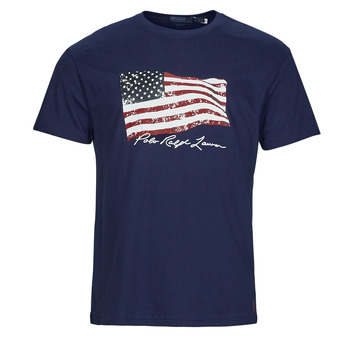 textil Herre T-shirts m. korte ærmer Polo Ralph Lauren K223SS03-SSCNCLSM1-SHORT SLEEVE-T-SHIRT Marineblå / Navy