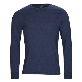 textil Herre Langærmede T-shirts Polo Ralph Lauren K224SC08-LSCNCMSLM5-LONG SLEEVE-T-SHIRT Blå / Forår / Navy / Lyng