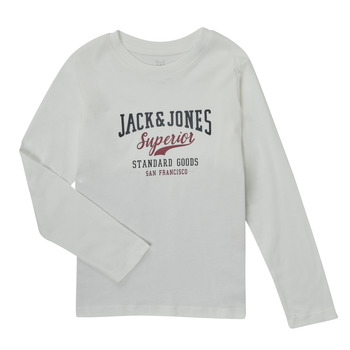 textil Dreng Langærmede T-shirts Jack & Jones JJELOGO TEE LS O-NECK Rød