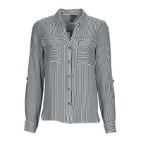 textil Dame Skjorter / Skjortebluser Vero Moda VMBUMPY Hvid / Marineblå
