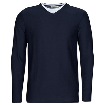 textil Herre Langærmede T-shirts Deeluxe DERREN Marineblå