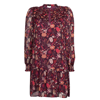 textil Dame Korte kjoler Liu Jo WF2317 Bordeaux / Pink