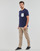 textil Herre T-shirts m. korte ærmer Lyle & Scott TS831VOG Hvid / Marineblå